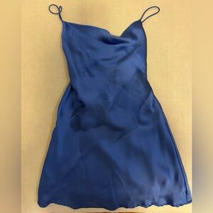 Zara Satin Effect Mini Dress